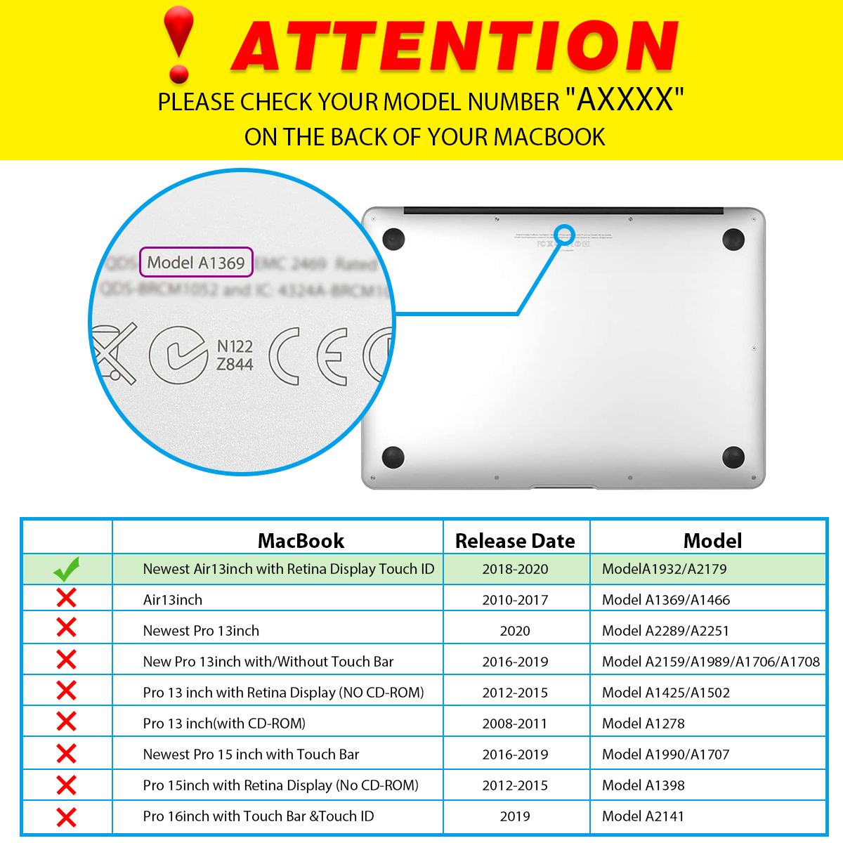 Hot Sale Matte Hard Cover Snap On Case for MacBook 